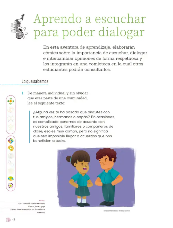Página 13 de Proyectos de Aula. Libro de Educación Primaria Grado 4° Ciclo Escolar 2025 - 2026