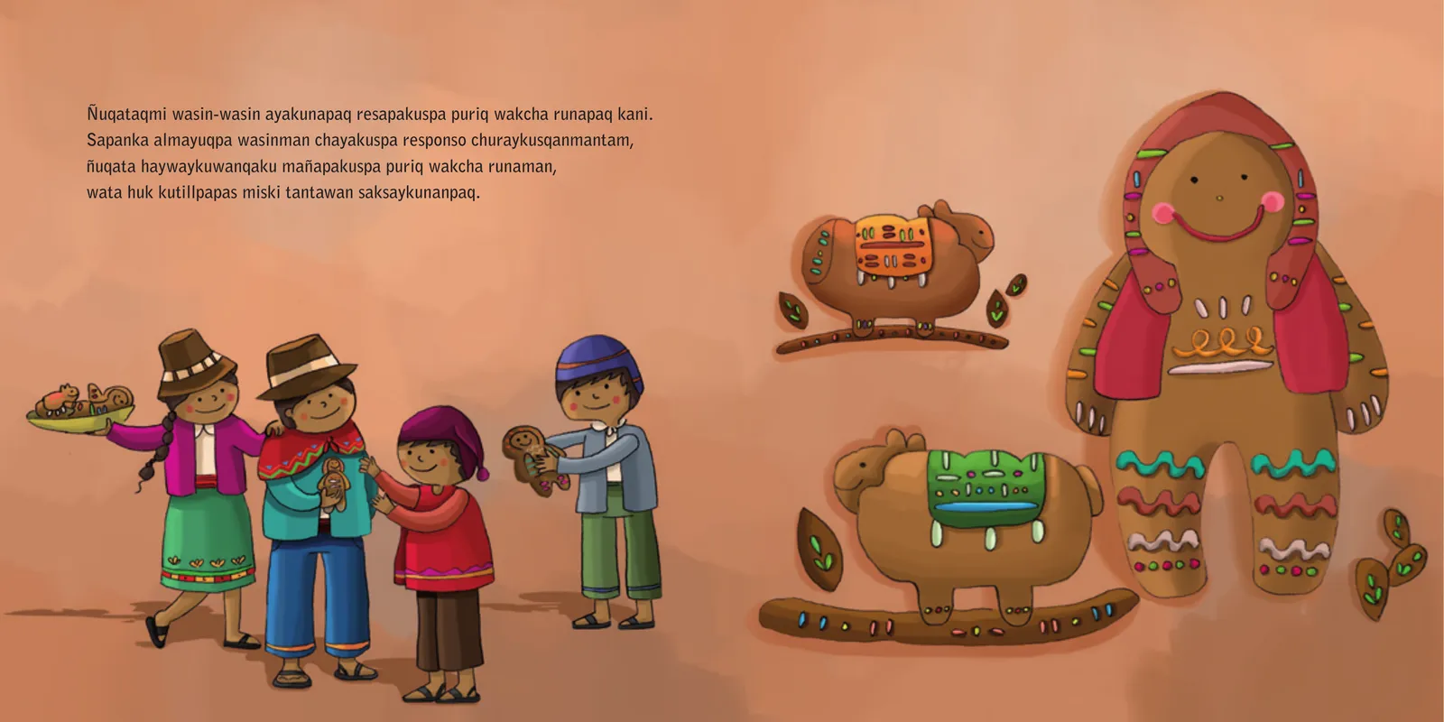 Página 4 de Tanta wawapa hatun punchawnin. Willakuy 6, Quechua Huánuco · 2009