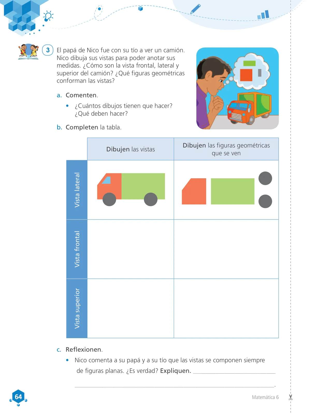 Miniatura página 66 de Matemática 6 : cuaderno de trabajo para sexto grado de Educación Primaria 2019 · 2019