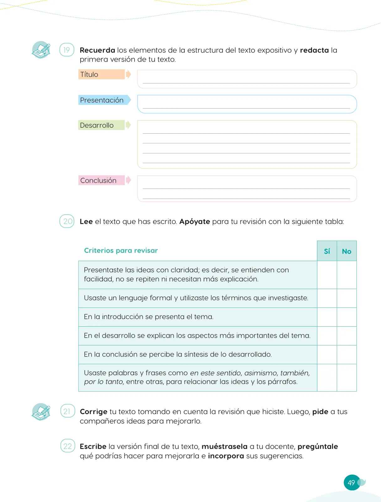 Miniatura página 51 de Cuadernillo de Comunicación 5, quinto grado de Primaria · 2023