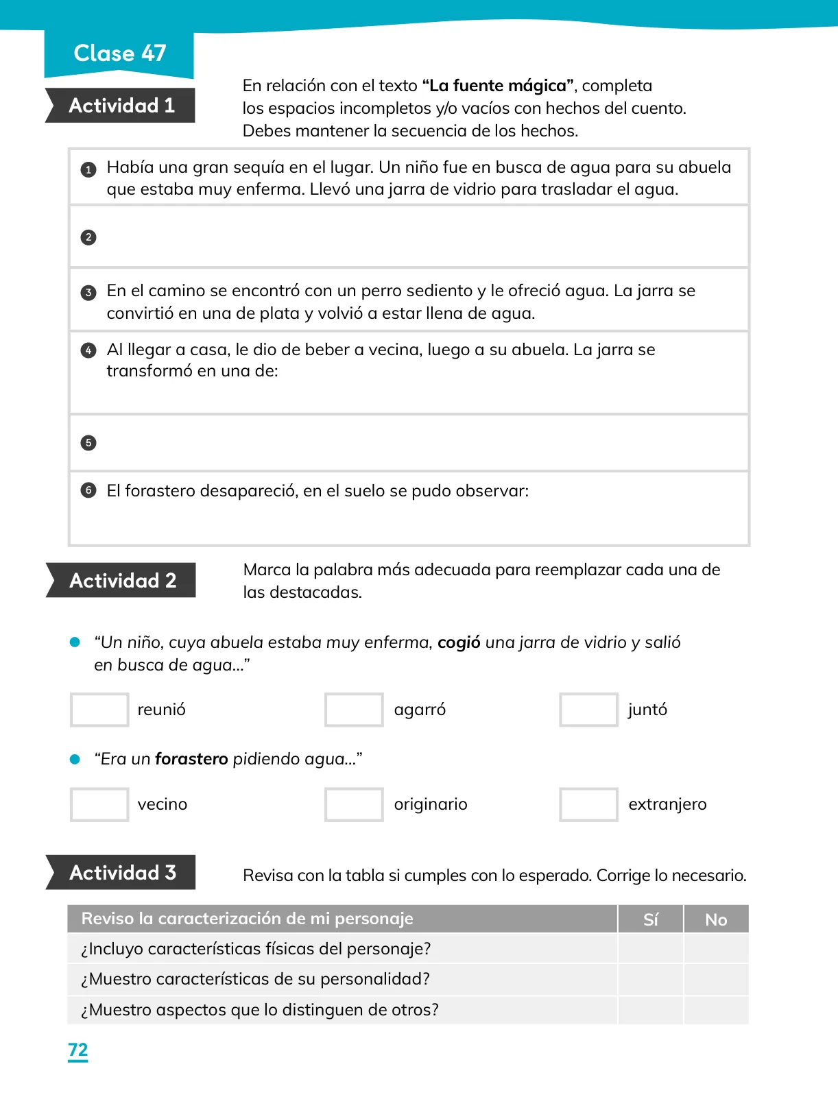 Miniatura página 74 de Lenguaje y Comunicación – Tercero Básico | Texto del Estudiante MINEDUC – Descargar PDF · 2024