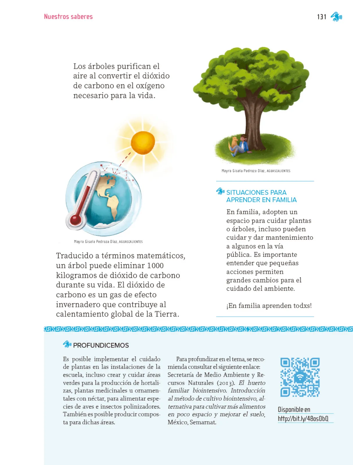 Página 132 de Nuestros saberes: Libro para alumnos, maestros y familia. Libro de Educación Primaria Grado 1° Ciclo Escolar 2025 - 2026