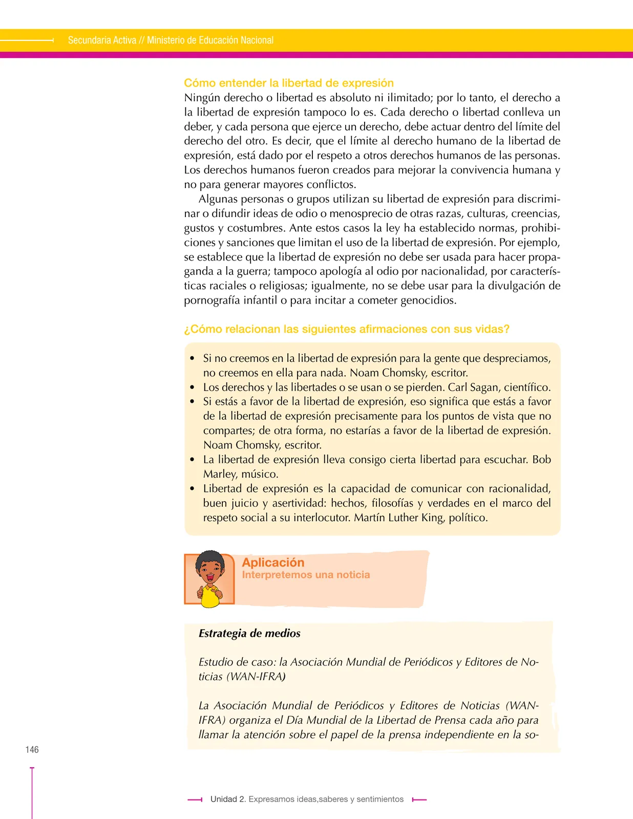 Página 146 de Lenguaje 9° · Secundaria Activa