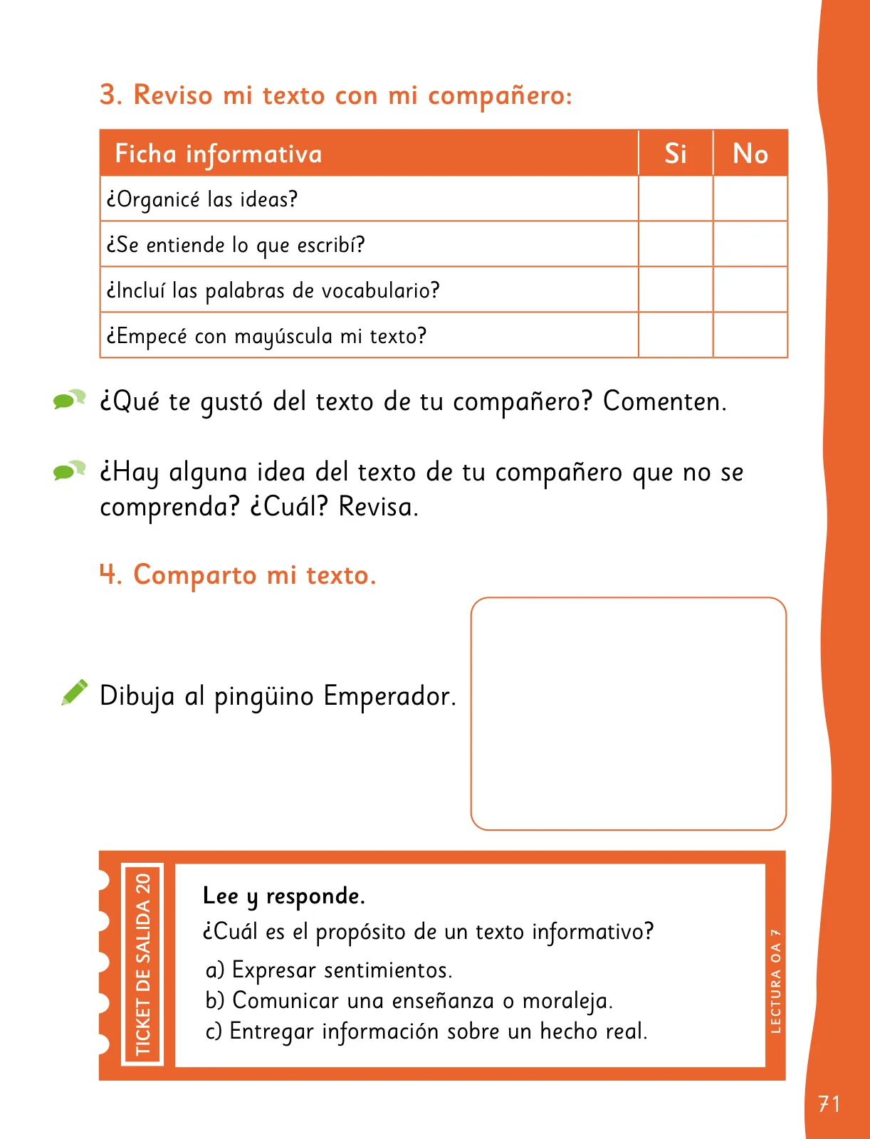 Página 73 de Lenguaje y Comunicación – Segundo Básico – Texto del Estudiante MINEDUC – Descargar PDF · 2024