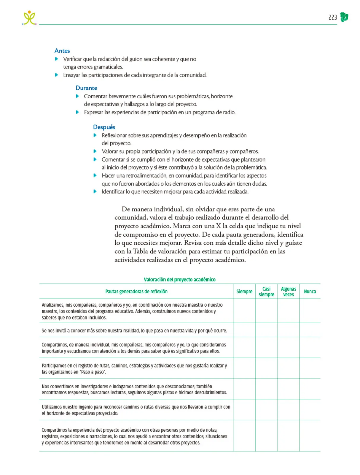 Página 224 de Colección Nanahuatzin. Nuestro libro de Proyectos. Tomo II. Libro de Educación Telesecundaria Grado 3° Ciclo Escolar 2025 - 2026