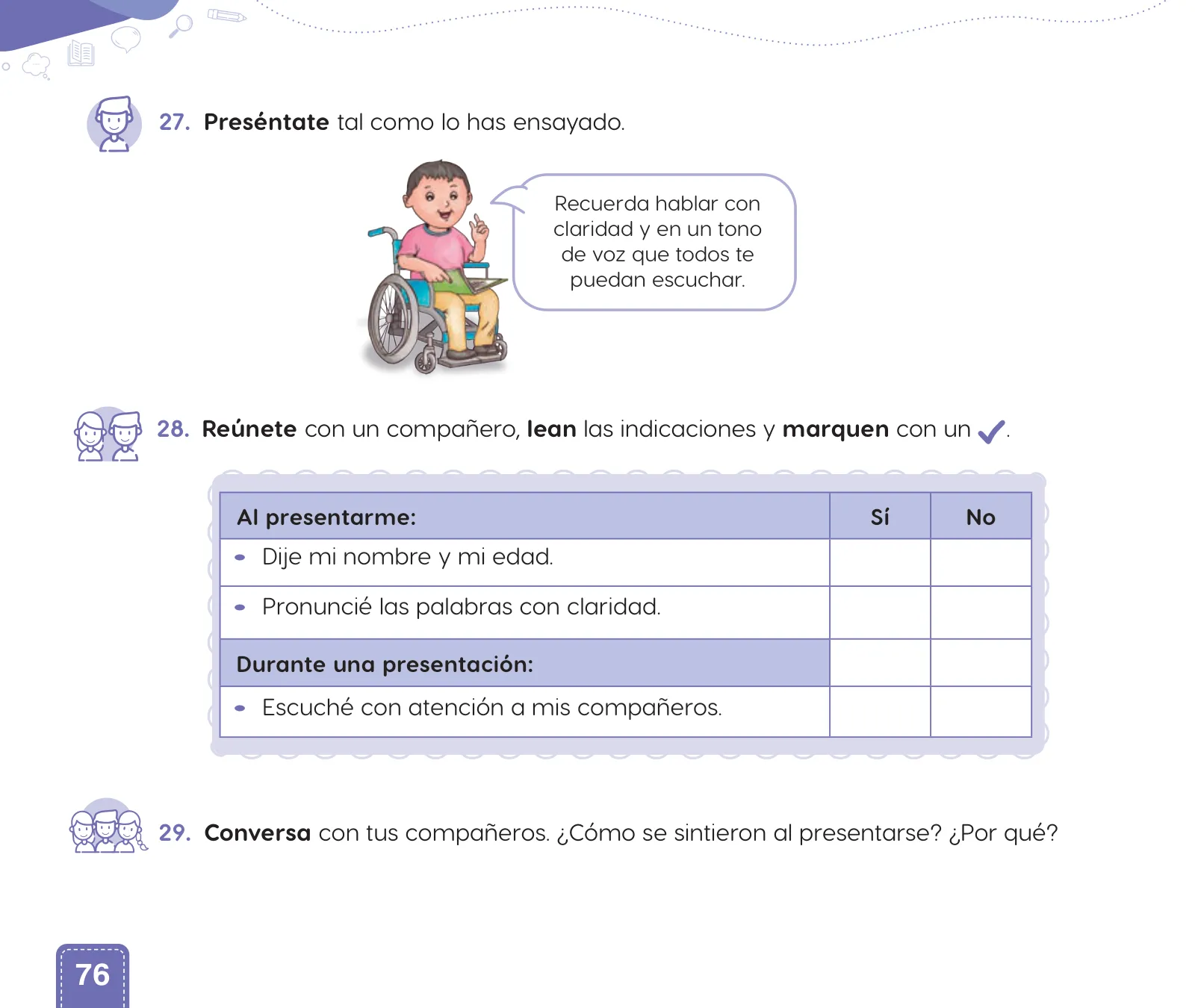 Página 78 de Cuadernillo de Comunicación 1, primer grado de Primaria · 2023