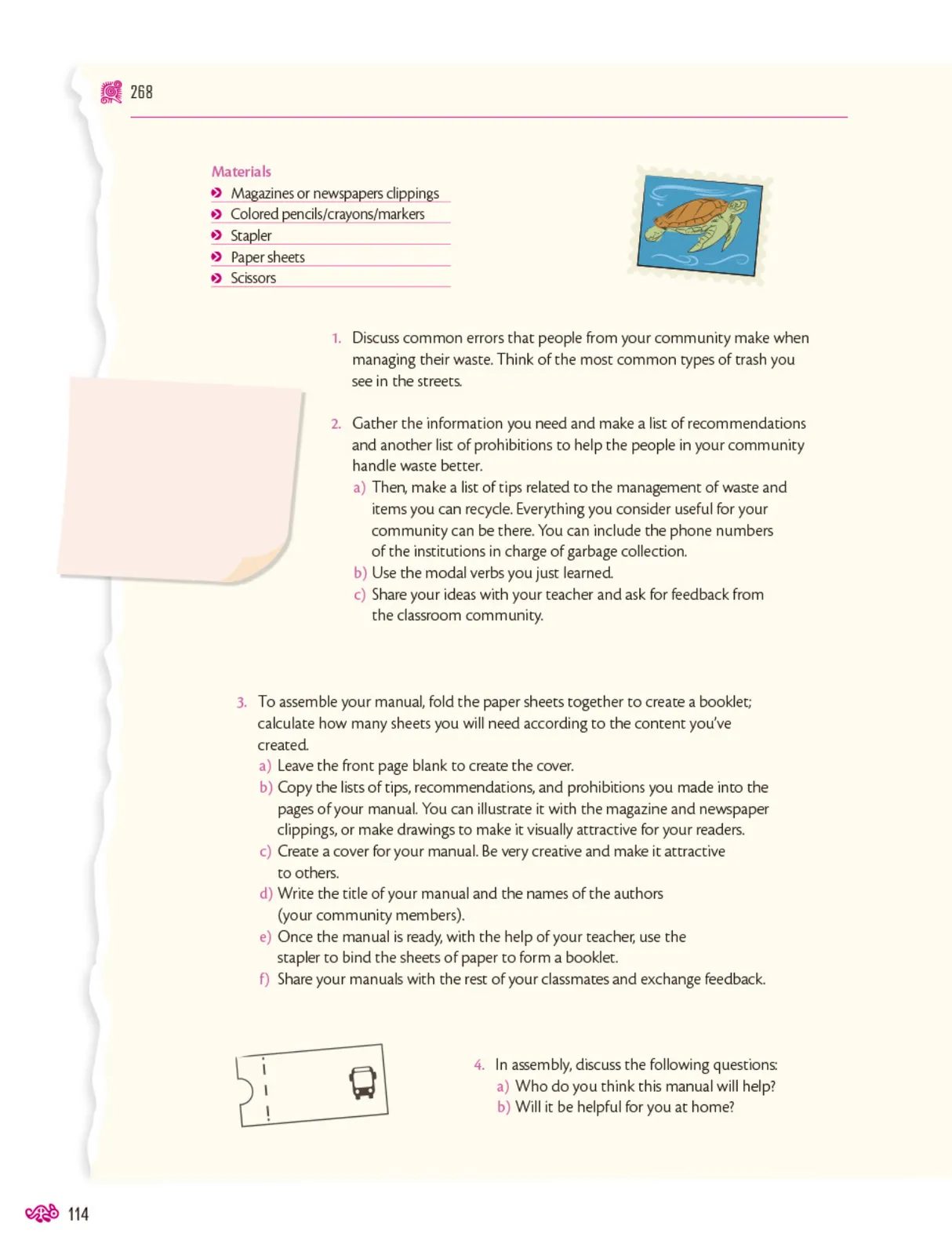 Miniatura página 115 de Uérakua anapu uantakua. Projects and Readings.  Libro de Educación Telesecundaria Grado 1°  Ciclo Escolar 2025 - 2026