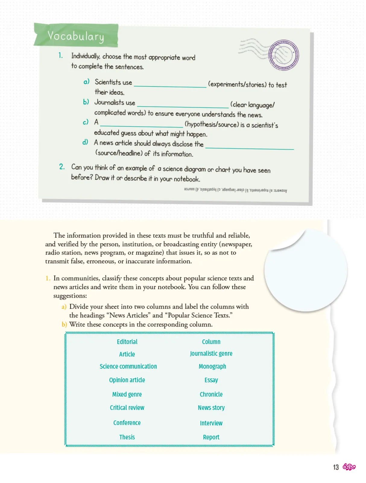 Página 14 de Uérakua anapu uantakua. Projects and Readings. Libro de Educación Secundaria Grado 2° Ciclo Escolar 2025 - 2026