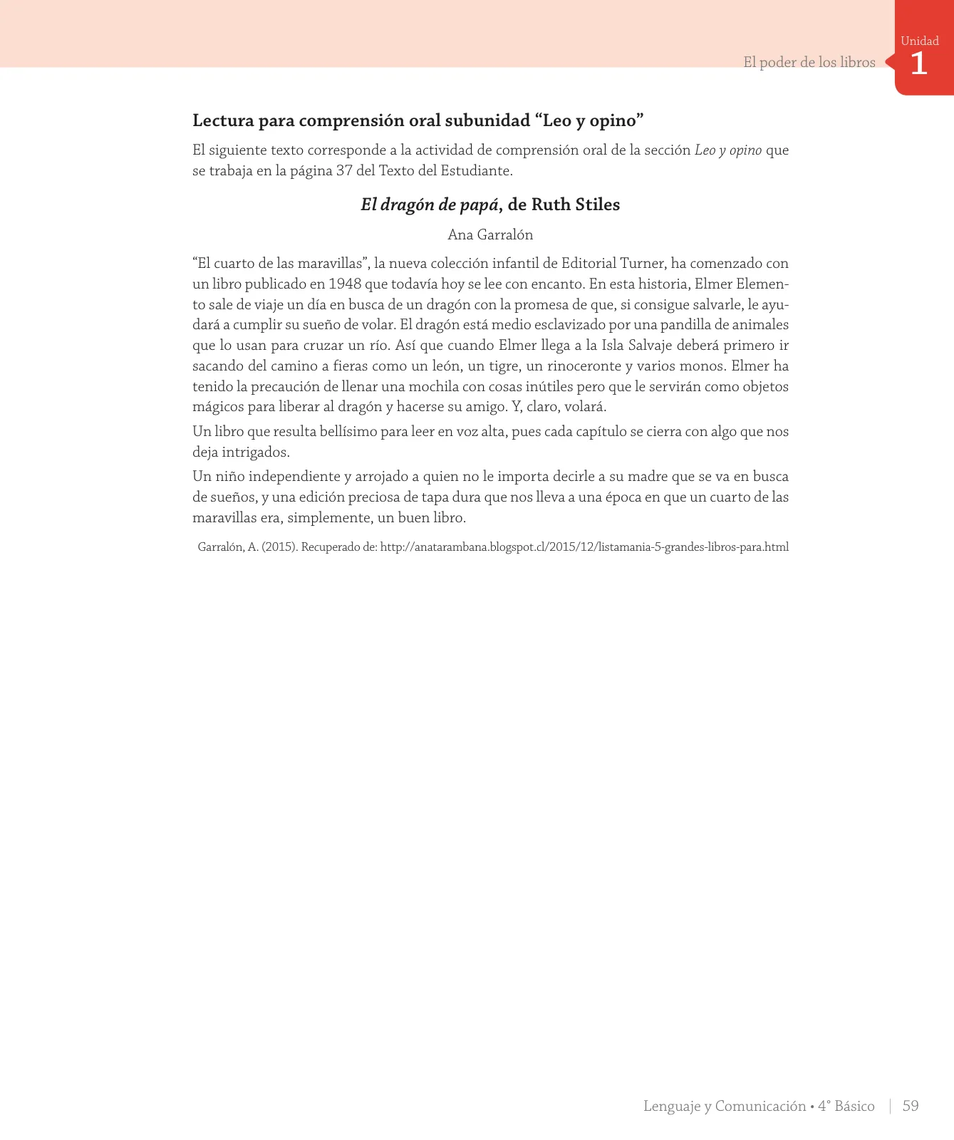 Miniatura página 61 de Lenguaje y Comunicación – Cuarto Básico | Texto del Estudiante MINEDUC – Descargar PDF · 2024