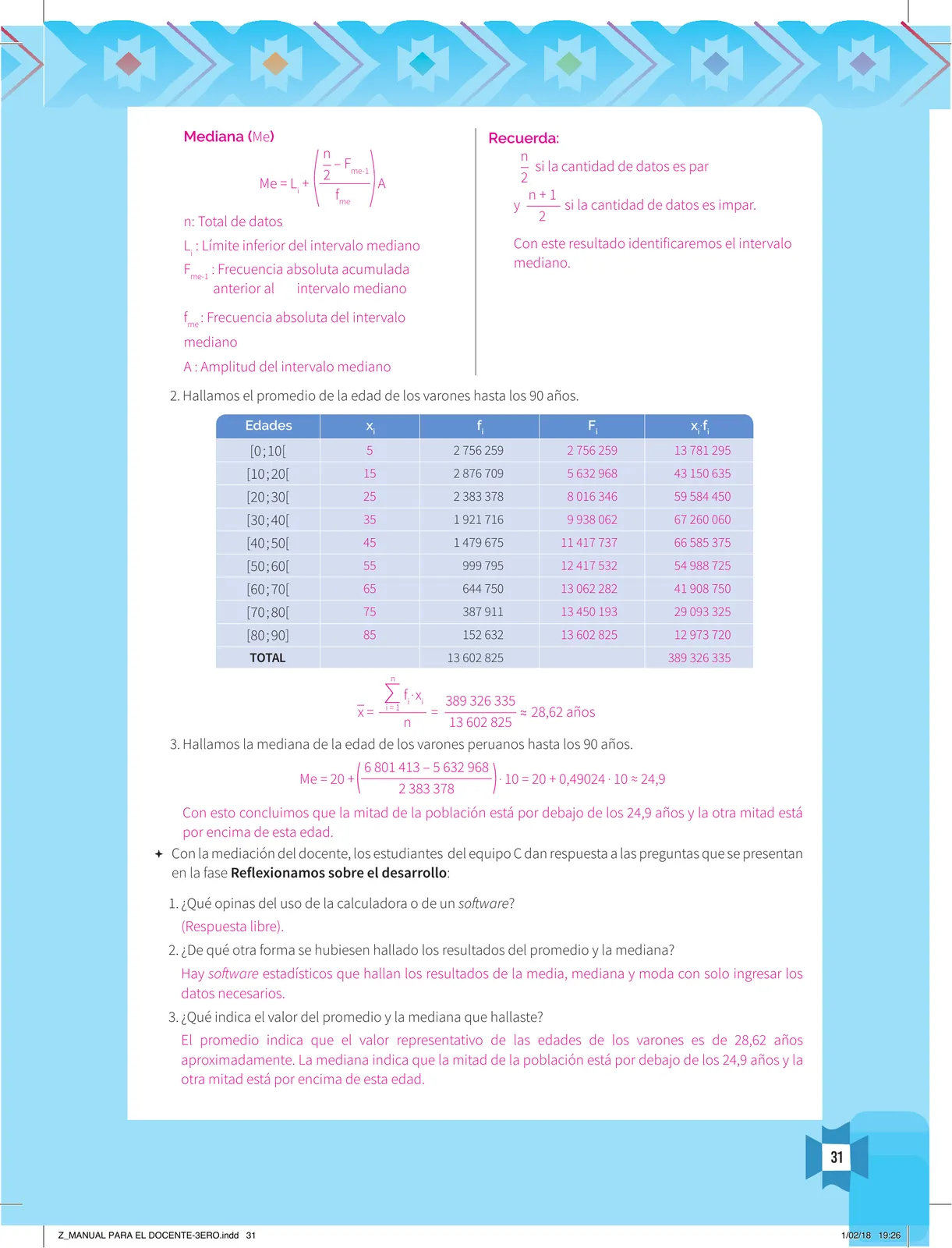 Página 33 de Resolvamos problemas 3 : manual para el docente 2018 · 2018