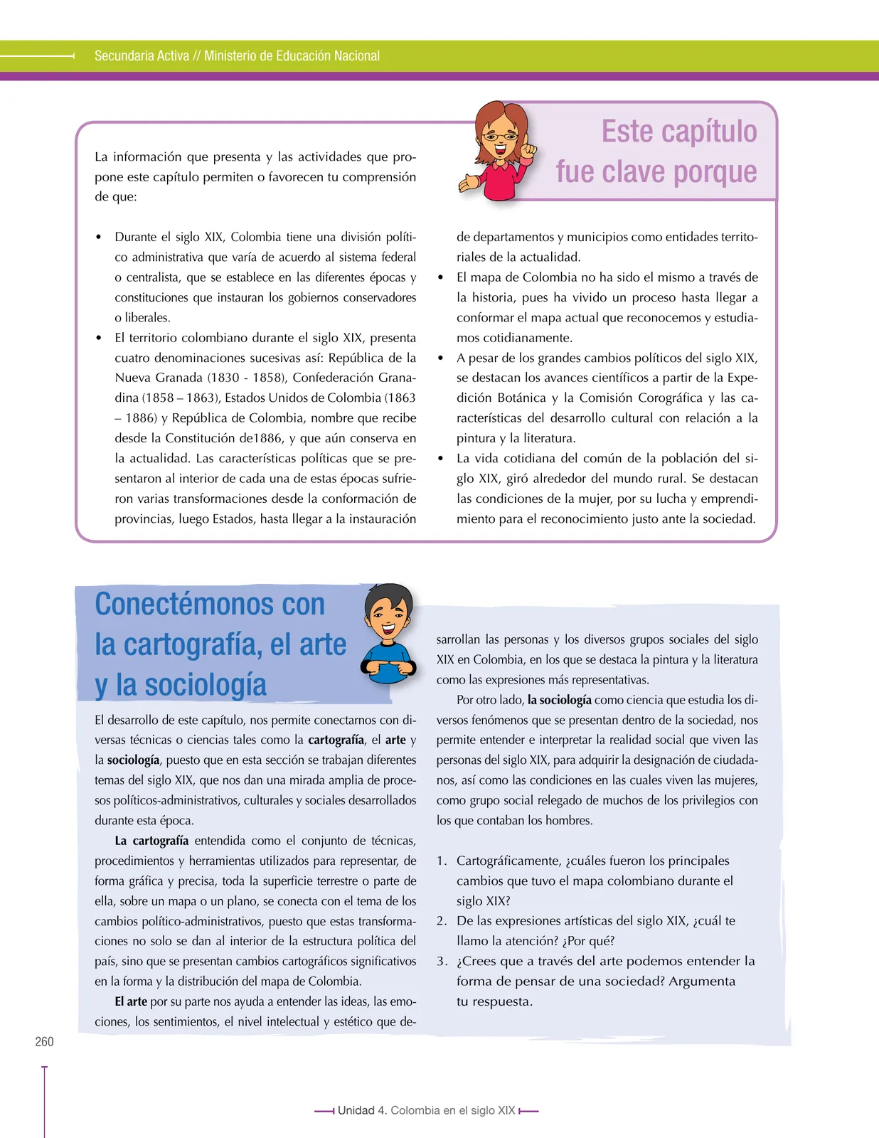 Miniatura página 260 de Ciencias Sociales 8° · Secundaria Activa