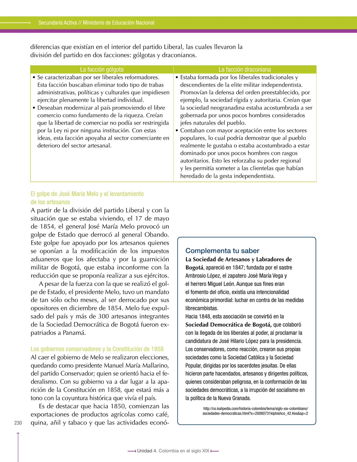 Miniatura página 230 de Ciencias Sociales 8° · Secundaria Activa
