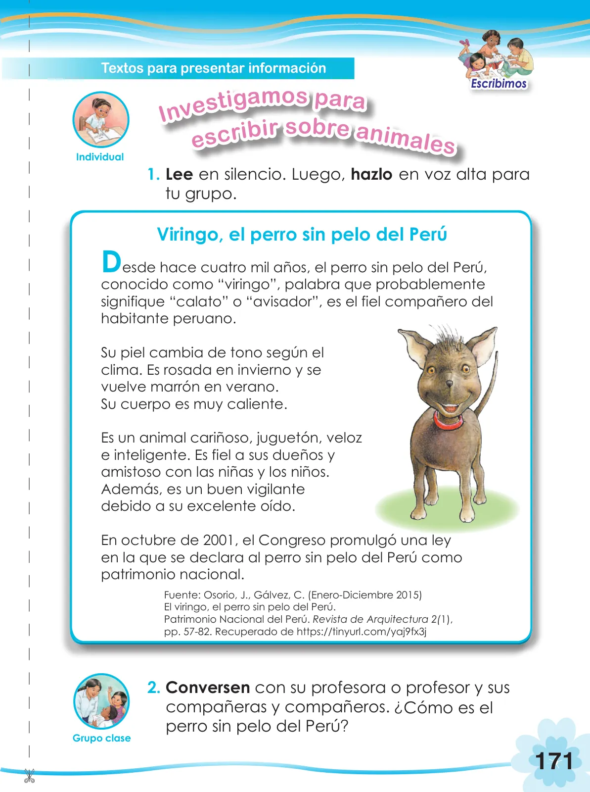 Página 173 de Comunicación 2 : cuaderno de trabajo para segundo grado de Educación Primaria 2019 · 2019