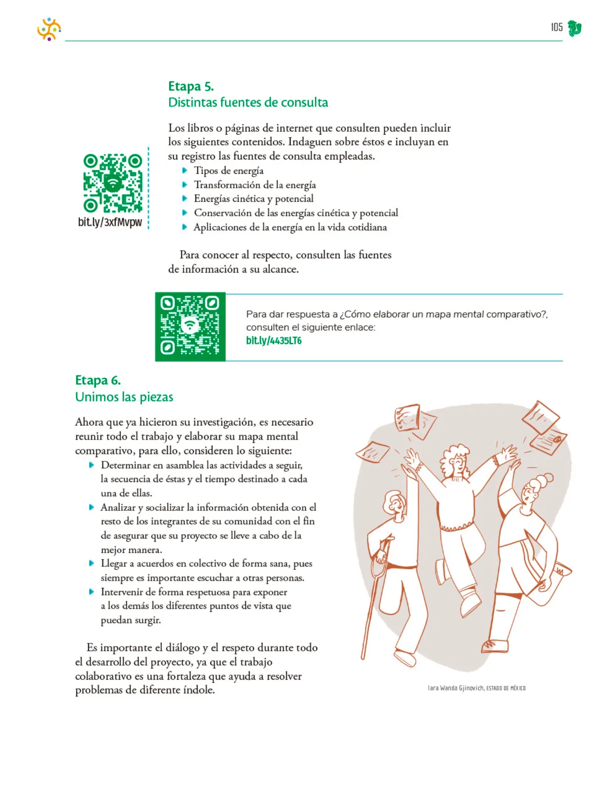 Página 106 de Colección Sk´asolil. Nuestro libro de Proyectos. Tomo II. Libro de Educación Telesecundaria Grado 2° Ciclo Escolar 2025 - 2026