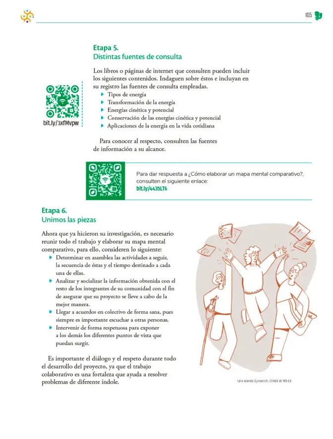 Página 106 de Colección Sk´asolil. Nuestro libro de Proyectos. Tomo II. Libro de Educación Telesecundaria Grado 2° Ciclo Escolar 2025 - 2026