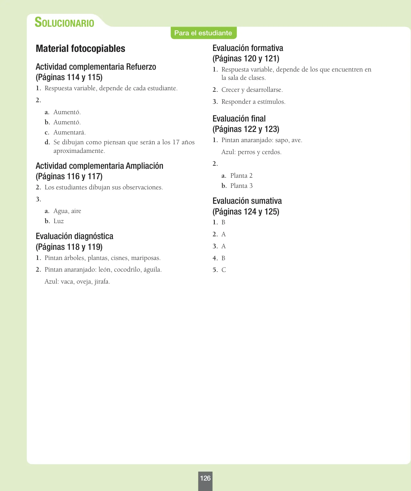 Página 127 de Ciencias Naturales – Primero Básico | Texto del Estudiante (MINEDUC) – Descargar PDF · 2024