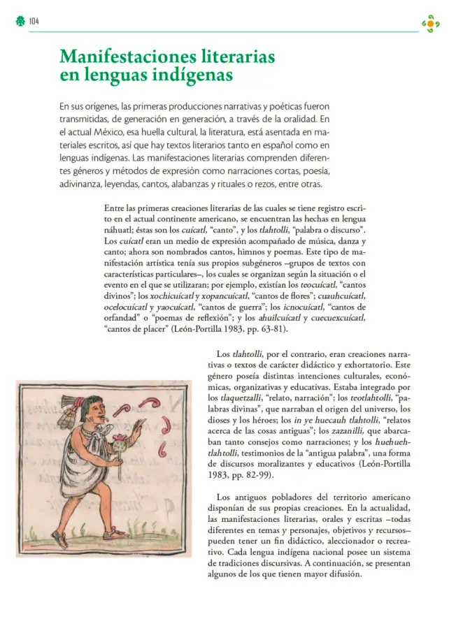 Página 105 de Colección Ximhai. Lenguajes. Libro de Educación Telesecundaria Grado 1° Ciclo Escolar 2025 - 2026