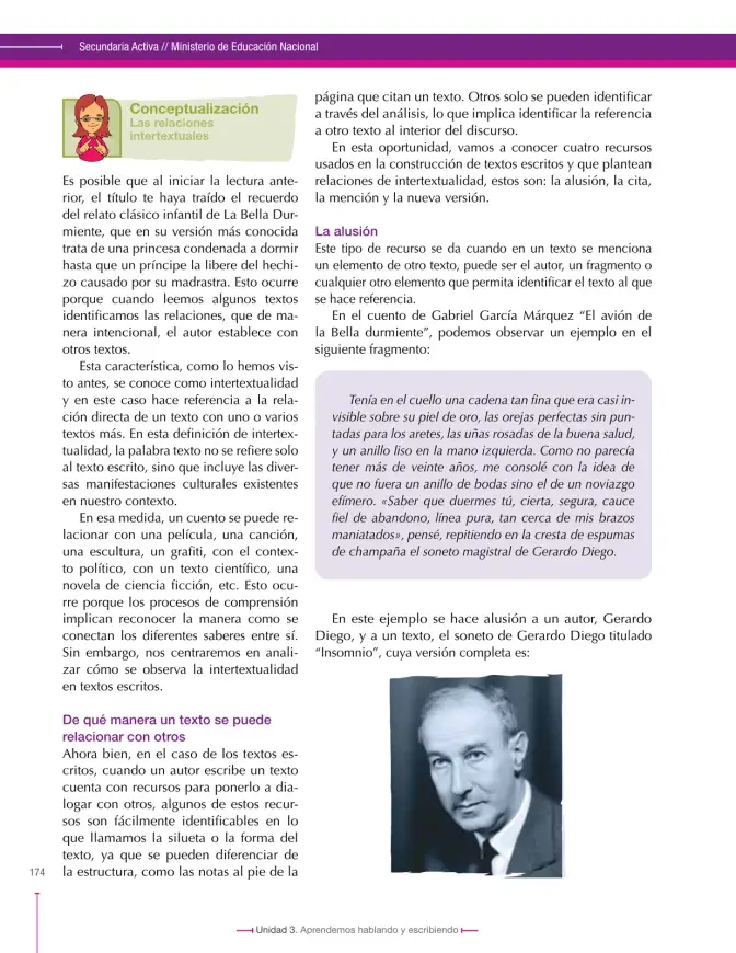 Página 174 de Lenguaje 9° · Secundaria Activa