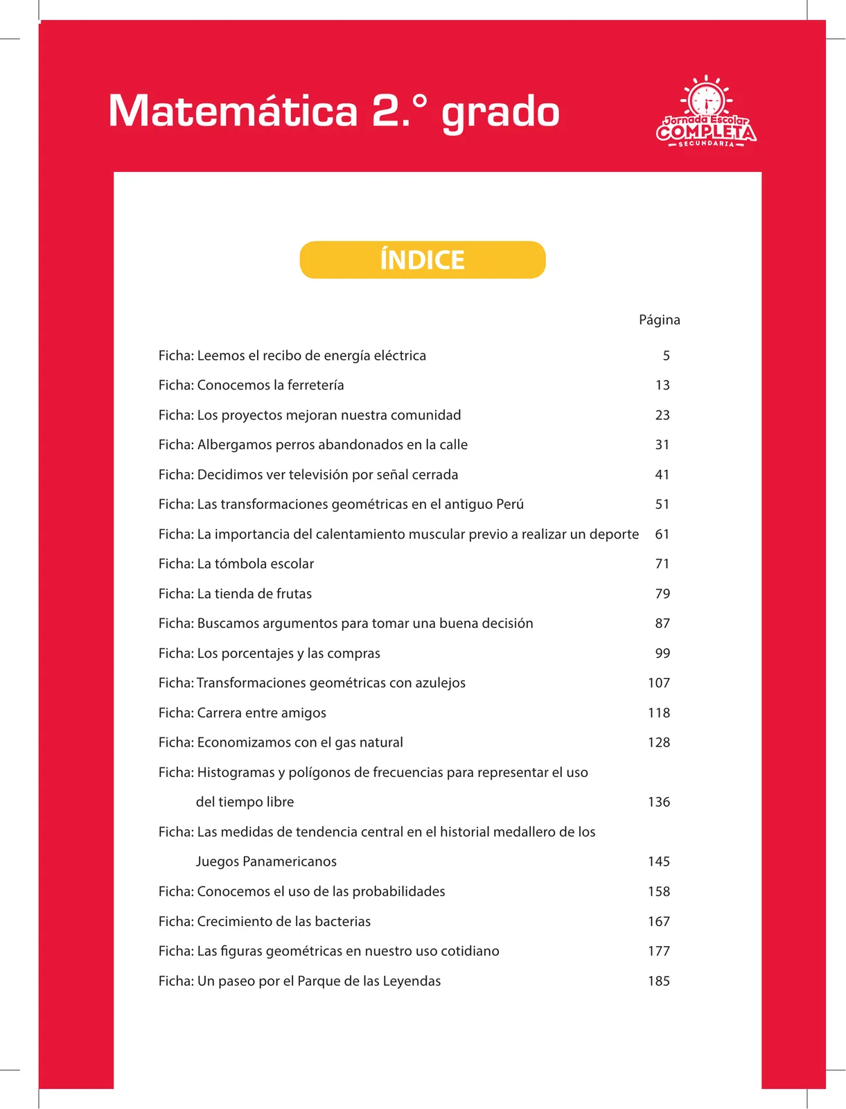 Miniatura página 3 de Matemática 2 : cuaderno de reforzamiento pedagógico - JEC · 2016