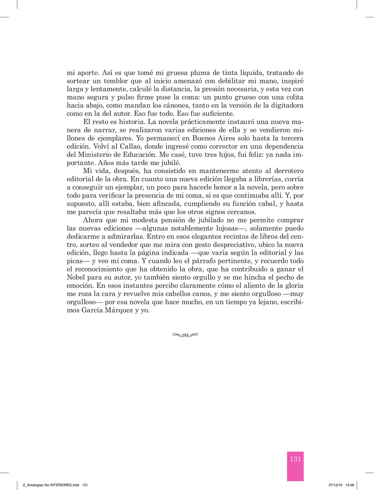 Página 133 de Antología literaria 5 · 2019