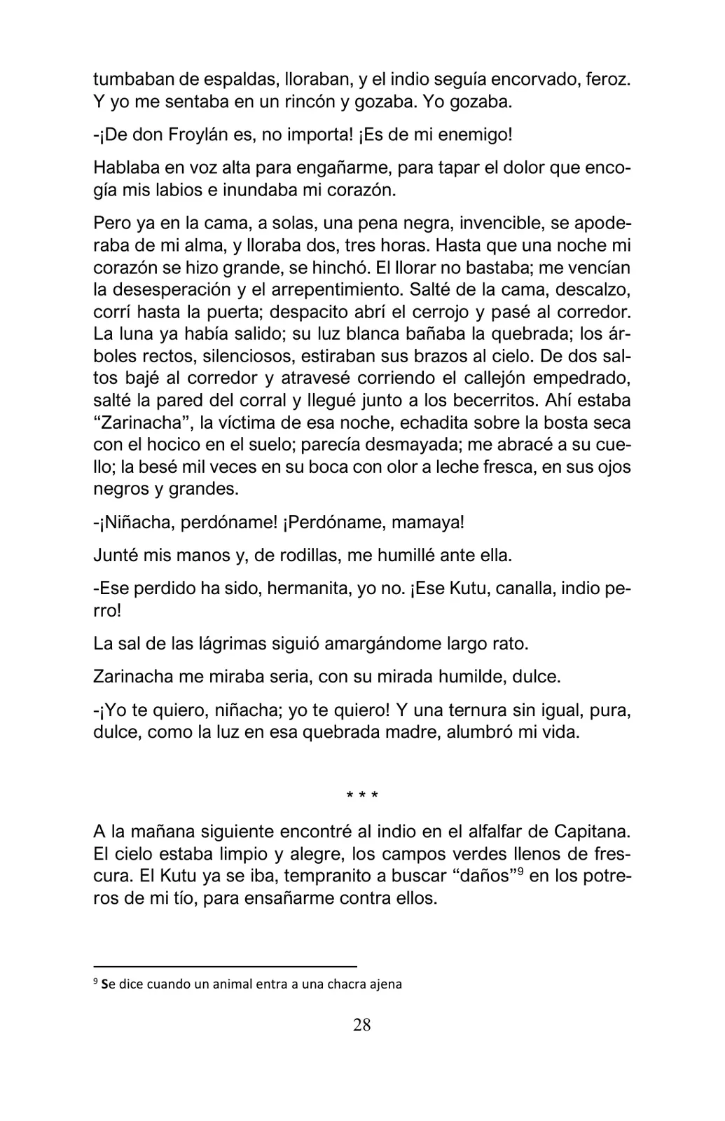 Miniatura página 28 de Arguedas, entre el fuego y el amor : textos seleccionados para estudiantes de Educación Básica · 2021