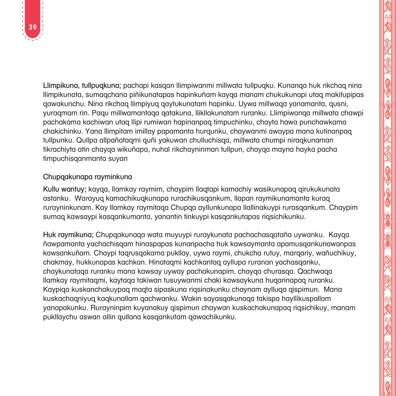 Miniatura página 41 de Anqarakunapa kawsakuyninmanta. Literatura 2 - 4° Primaria - Quechua chanka · 2023