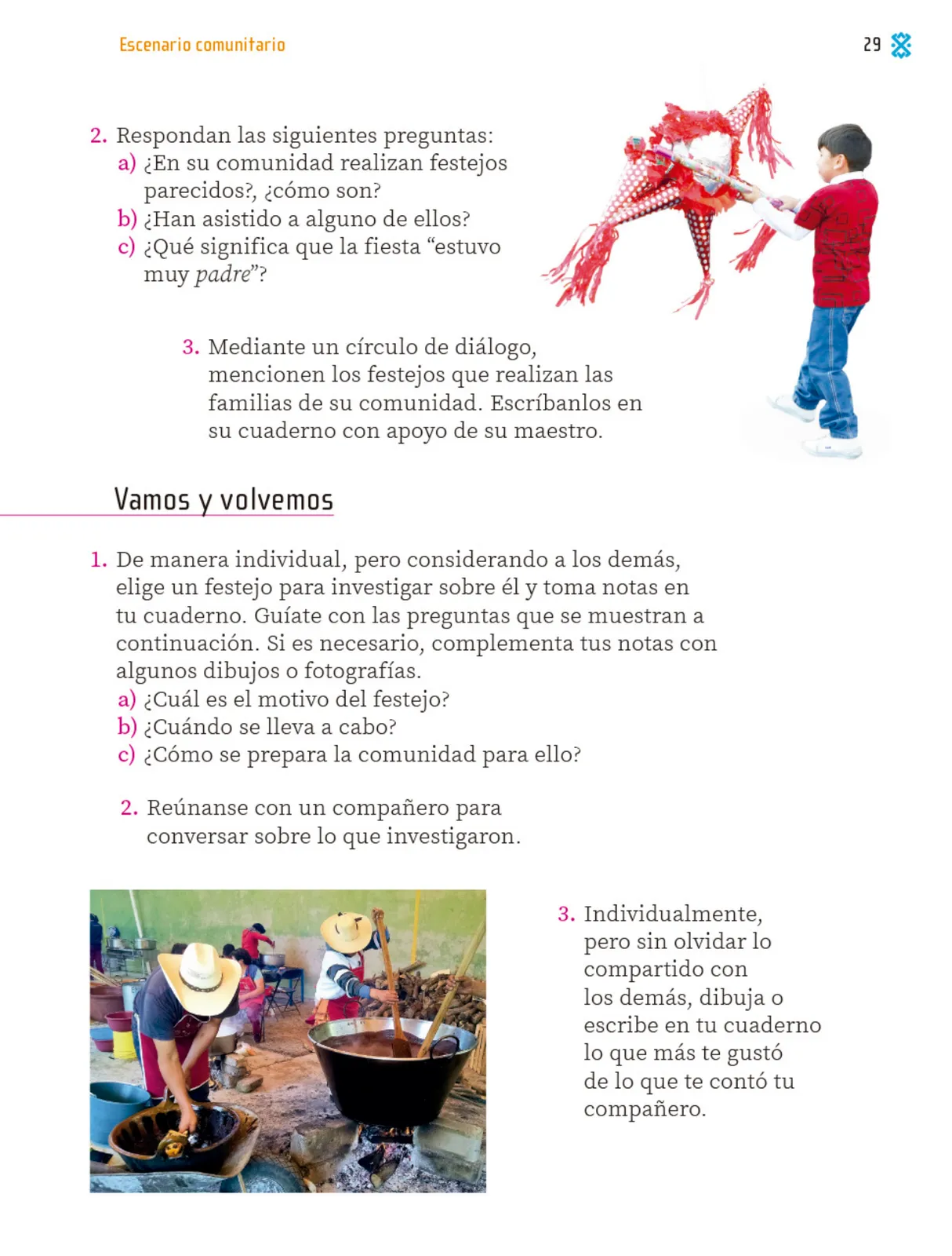 Página 30 de Proyectos Comunitarios.   Libro de Educación Primaria Grado 1°  Ciclo Escolar 2025 - 2026