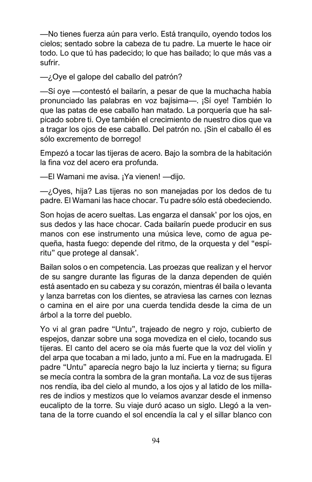 Página 94 de Arguedas, entre el fuego y el amor : textos seleccionados para estudiantes de Educación Básica · 2021