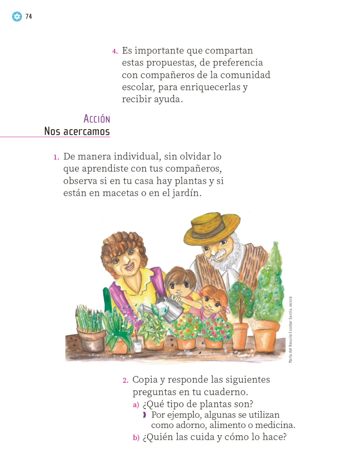 Miniatura página 75 de Proyectos Escolares.   Libro de Educación Primaria Grado 1°  Ciclo Escolar 2025 - 2026