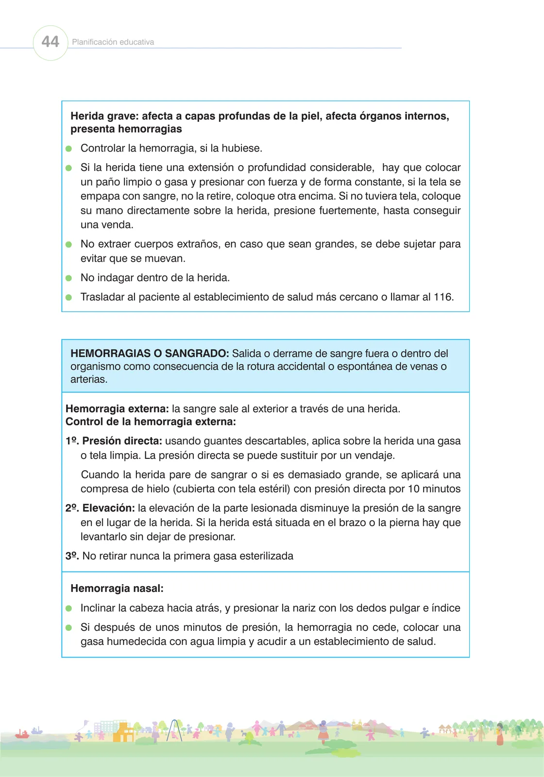 Página 46 de Orientaciones para el funcionamiento de las cunas y cunas jardín que brindan el servicio de educación y cuidado diurno con atención integral para niñas y niños de 12 a 36 meses : guía del servicio y protocolos · 2024