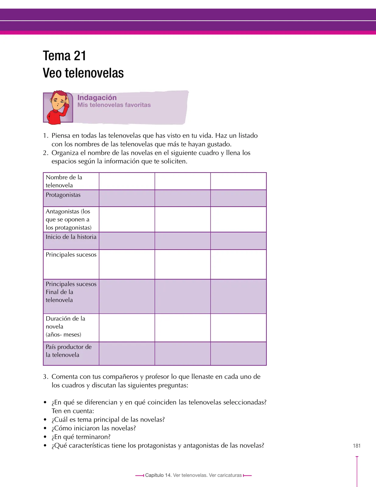 Página 181 de Lenguaje 7° · Secundaria Activa