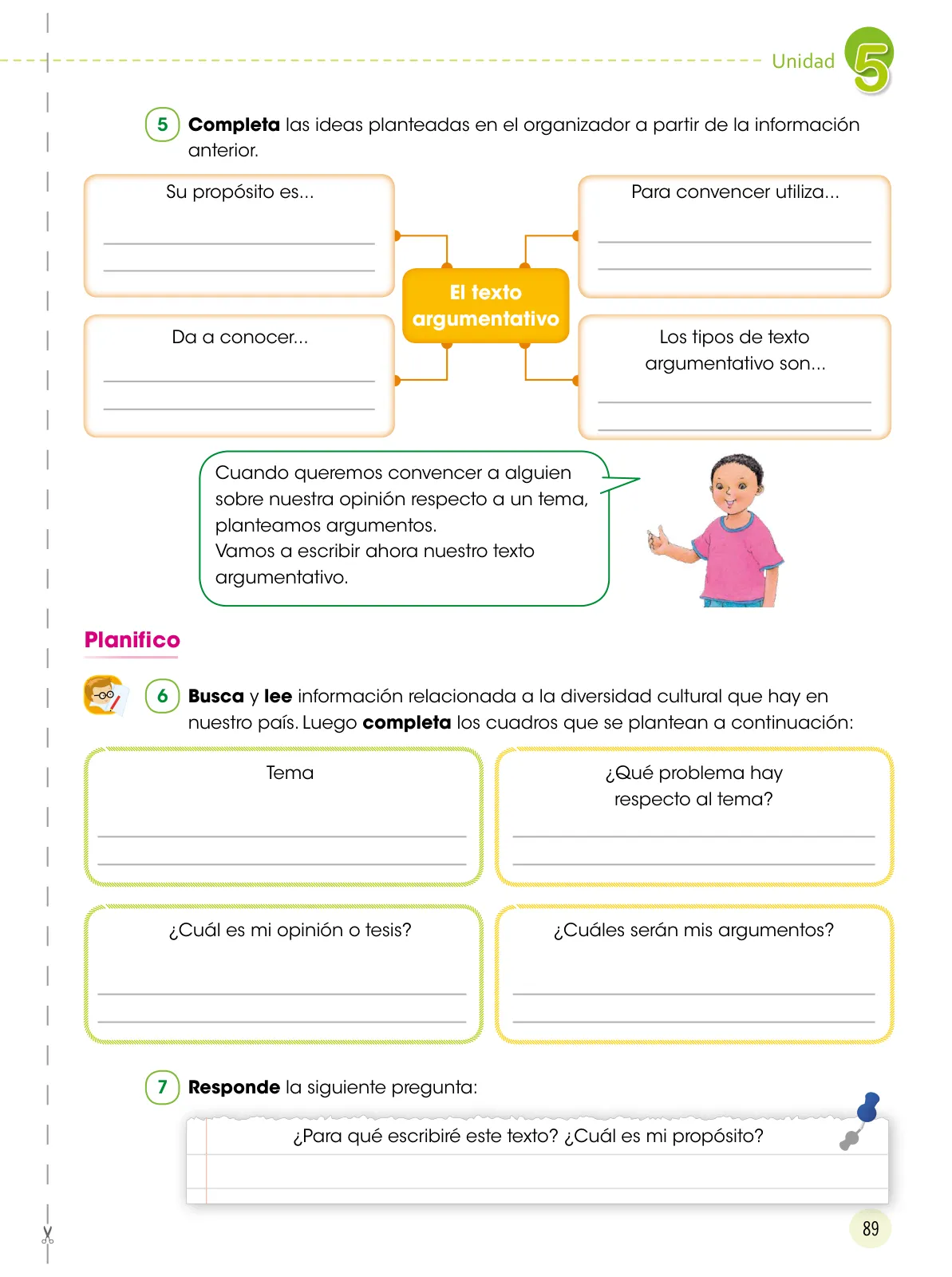 Miniatura página 90 de Comunicación 5 : cuaderno de trabajo para quinto grado de Educación Primaria 2019 · 2019