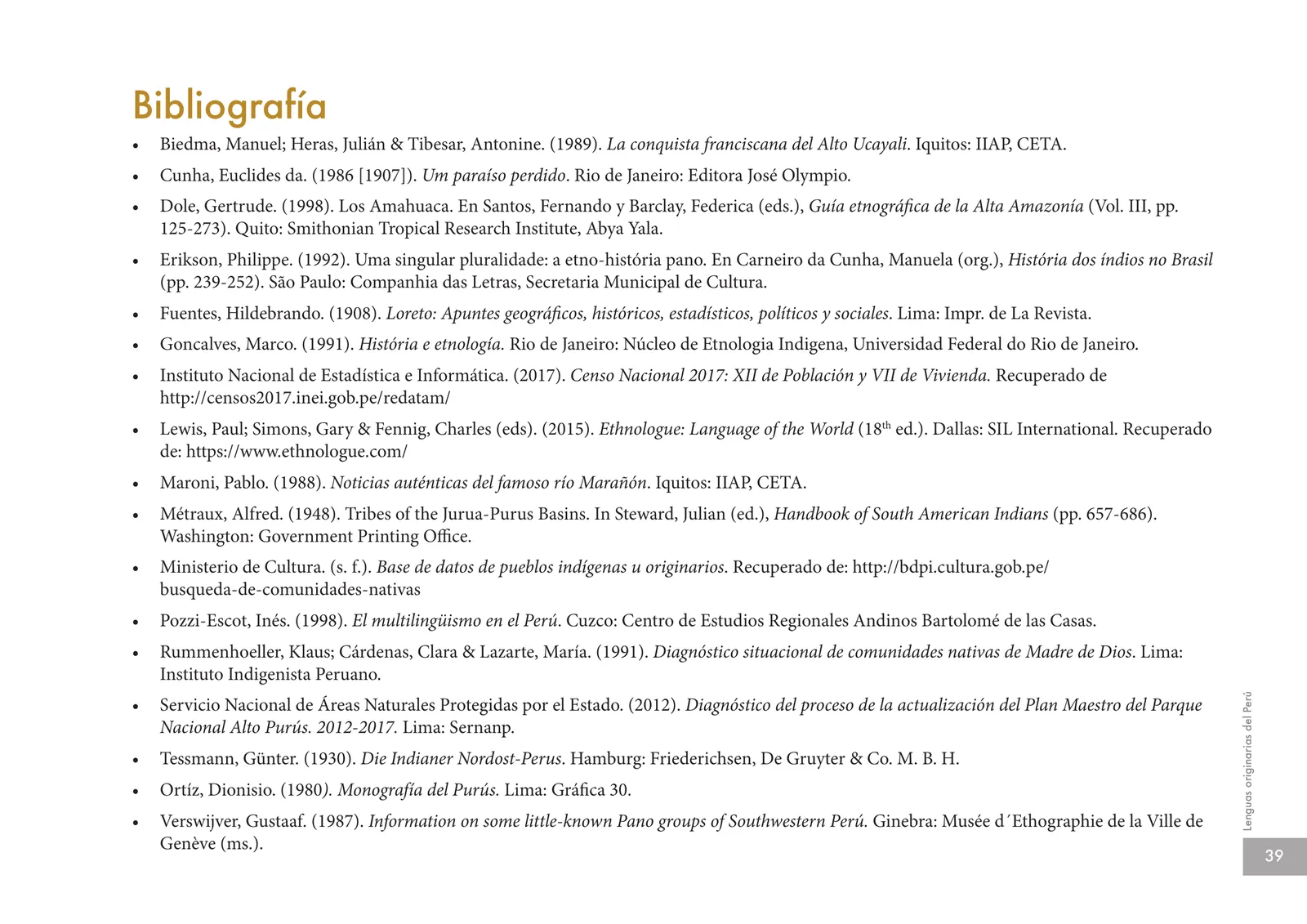Miniatura página 41 de Lenguas originarias del Perú · 2018