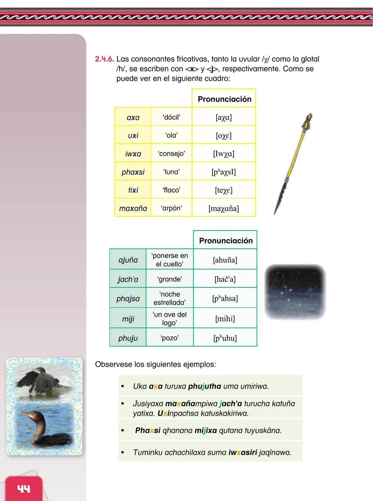 Página 46 de Aymara arutha chiqapa qillqañataki panka = Manual de escritura Aimara · 2021