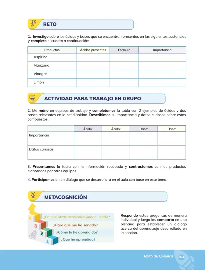 Página 164 de Quimica 1° · Bgu 1 Quimica 2024 · 2024