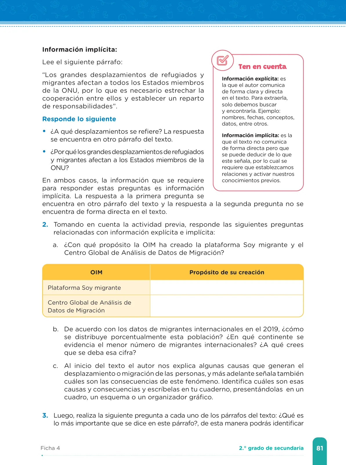 Página 83 de Fichas de aprendizaje de Comunicación 2 · 2024
