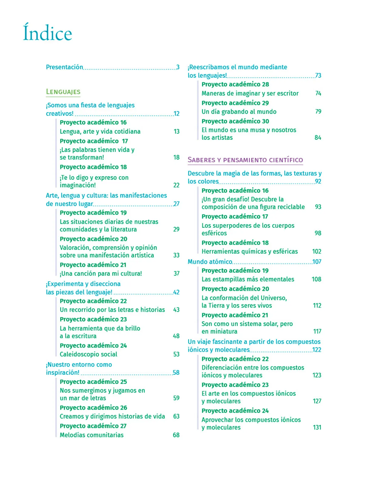 Miniatura página 9 de Colección Nanahuatzin. Nuestro libro de Proyectos.  Tomo II.  Libro de Educación Telesecundaria Grado 3°  Ciclo Escolar 2025 - 2026