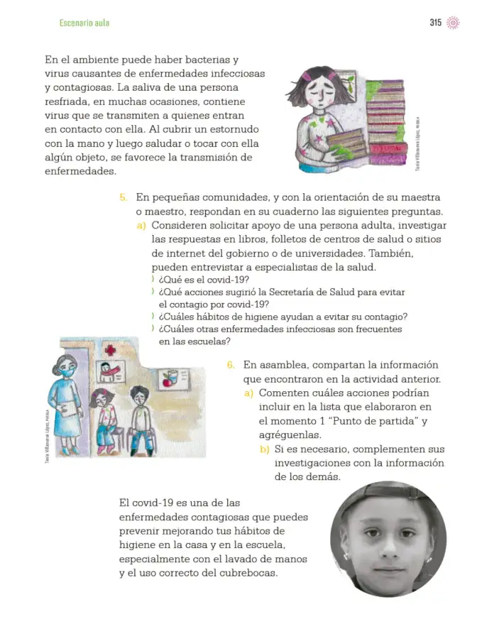 Página 318 de Proyectos de Aula. Libro de Educación Primaria Grado 3° Ciclo Escolar 2025 - 2026