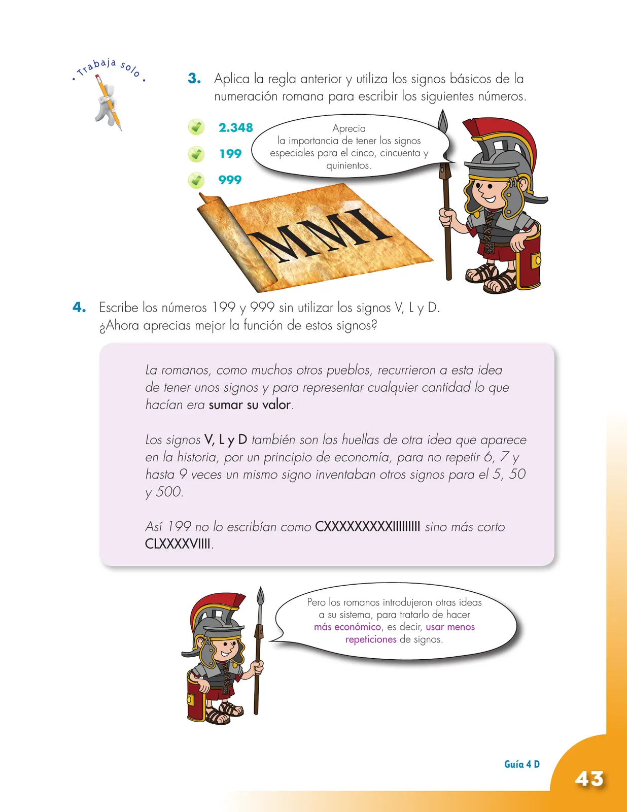 Página 43 de Matematica 4° · Cartilla 01