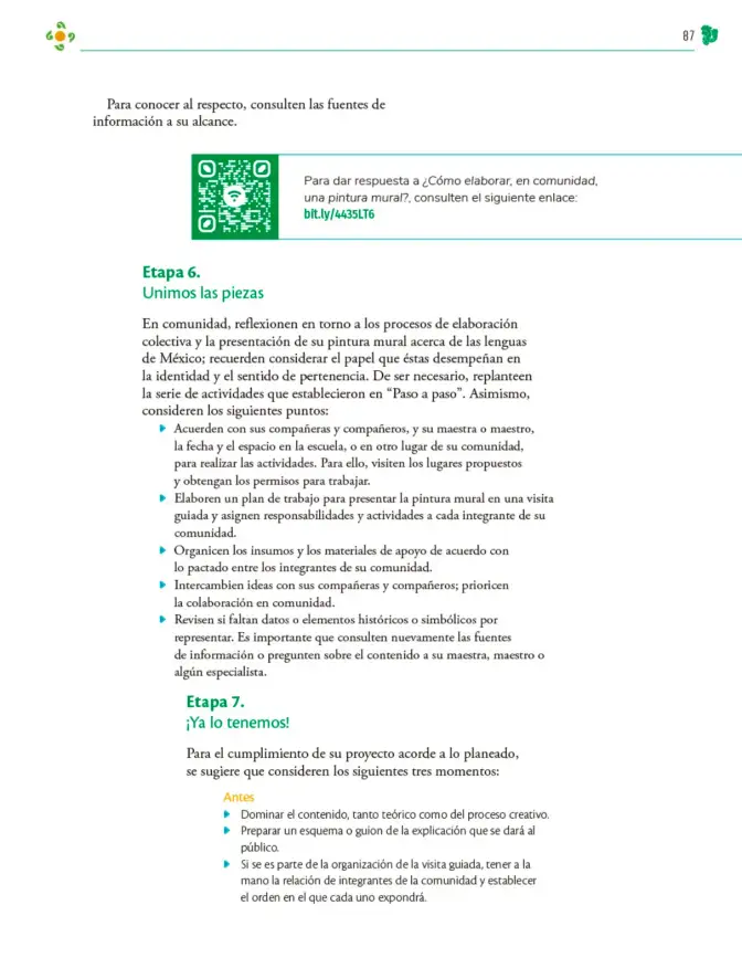 Página 88 de Colección Sk´asolil. Nuestro libro de Proyectos. Tomo I. Libro de Educación Telesecundaria Grado 2° Ciclo Escolar 2025 - 2026