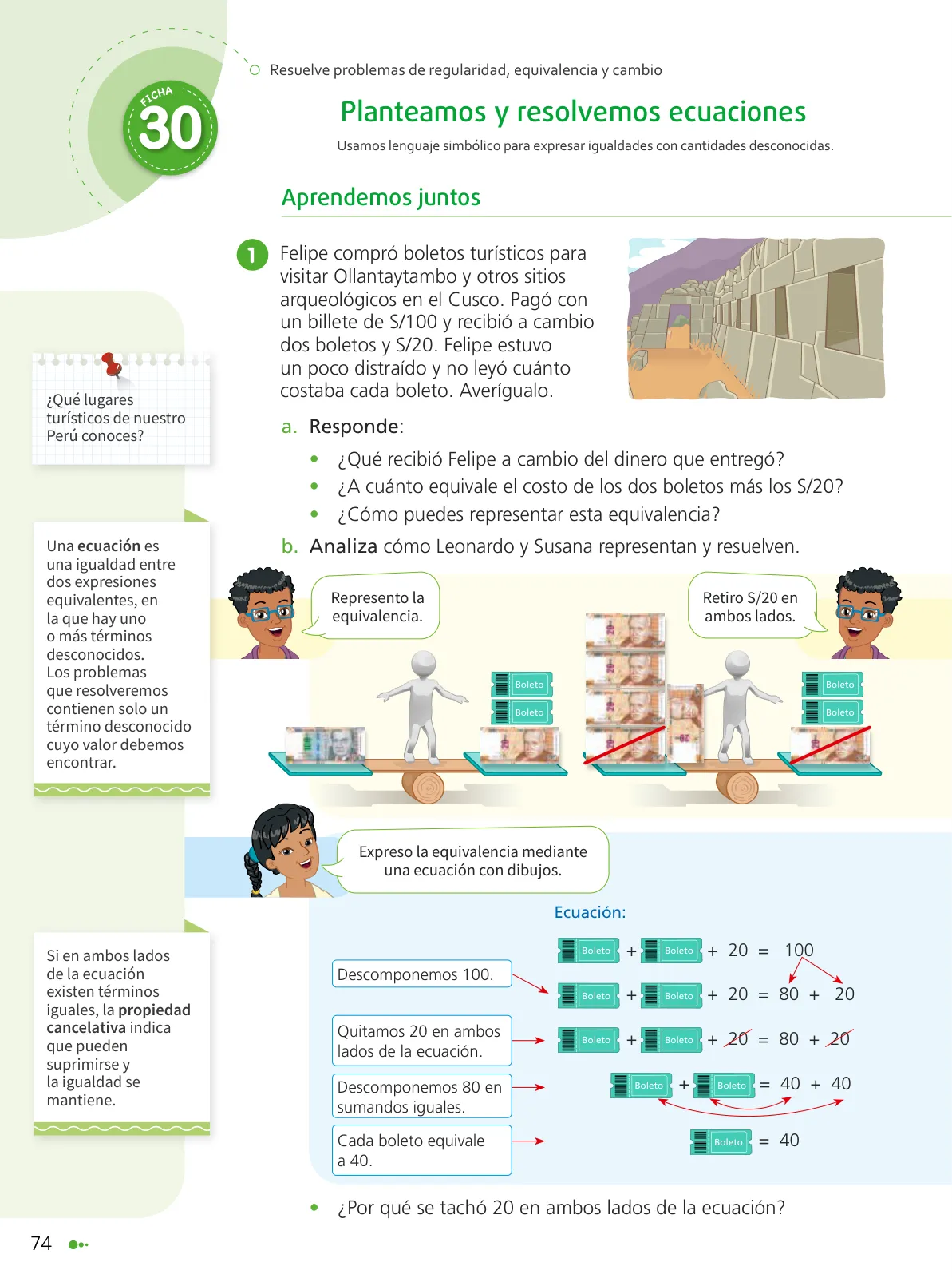Miniatura página 76 de Texto de Matemática 5. Quinto grado de Primaria · 2024