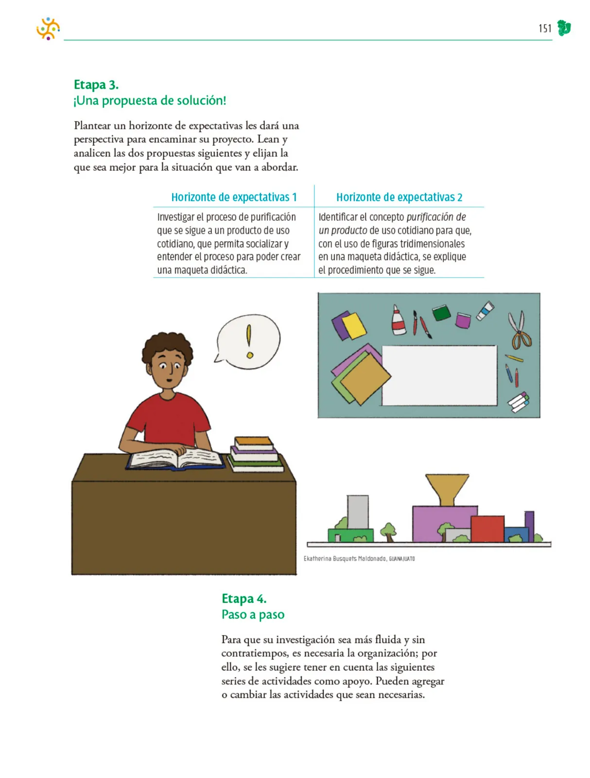 Página 152 de Colección Nanahuatzin. Nuestro libro de Proyectos. Tomo I. Libro de Educación Telesecundaria Grado 3° Ciclo Escolar 2025 - 2026
