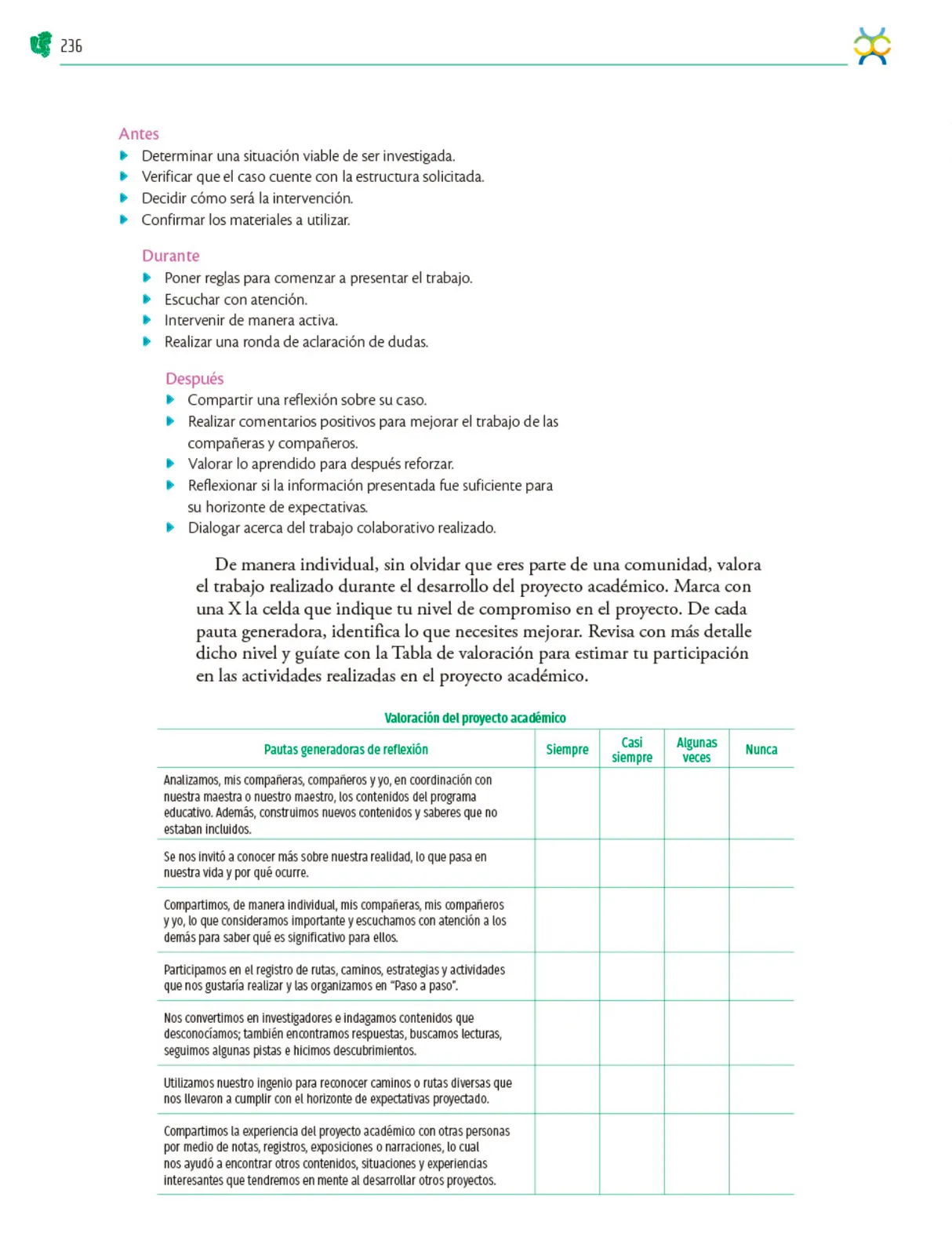 Página 237 de Colección Ximhai. Nuestro libro de Proyectos. Tomo III. Libro de Educación Telesecundaria Grado 1° Ciclo Escolar 2025 - 2026