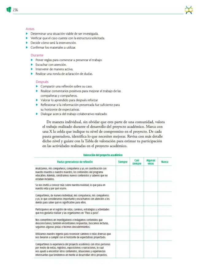 Página 237 de Colección Ximhai. Nuestro libro de Proyectos. Tomo III. Libro de Educación Telesecundaria Grado 1° Ciclo Escolar 2025 - 2026