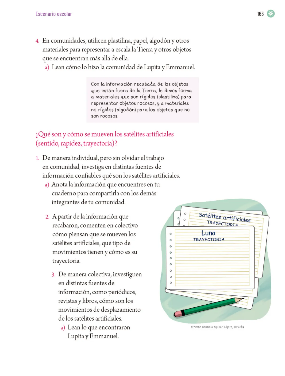 Página 166 de Proyectos Escolares.   Libro de Educación Primaria Grado 5°  Ciclo Escolar 2025 - 2026