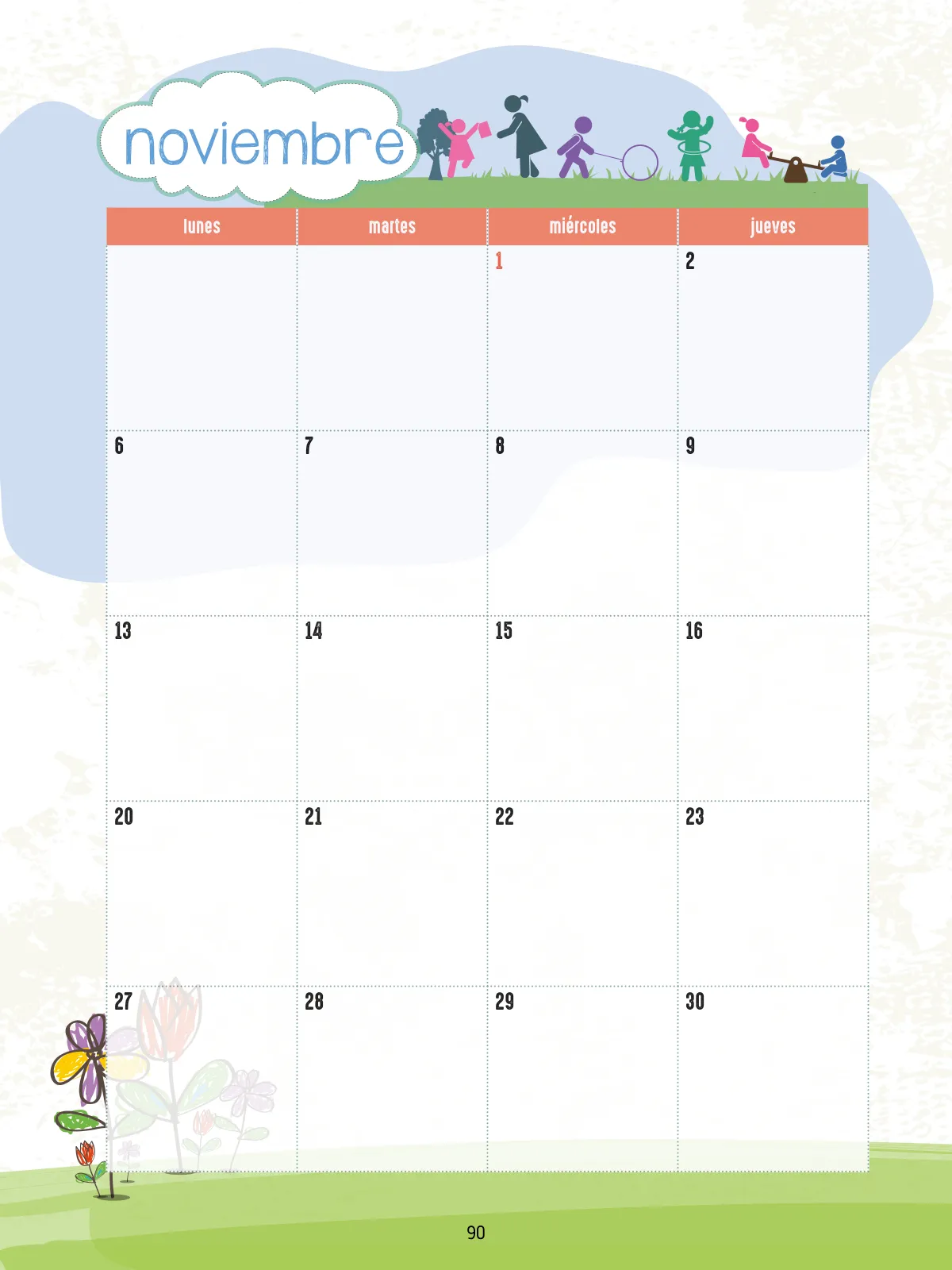 Miniatura página 92 de Agenda pedagógica 2017-2018 para docentes de II Ciclo de Instituciones de nivel de Educación Inicial · 2017