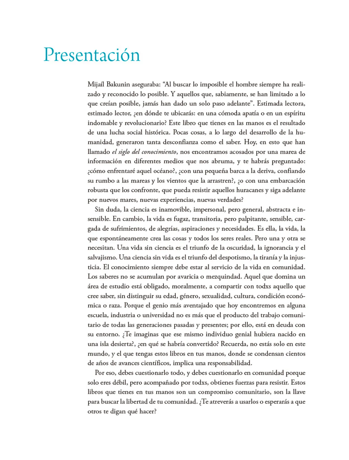 Miniatura página 4 de Colección Sk´asolil. Nuestro libro de Proyectos.  Tomo II.  Libro de Educación Telesecundaria Grado 2°  Ciclo Escolar 2025 - 2026