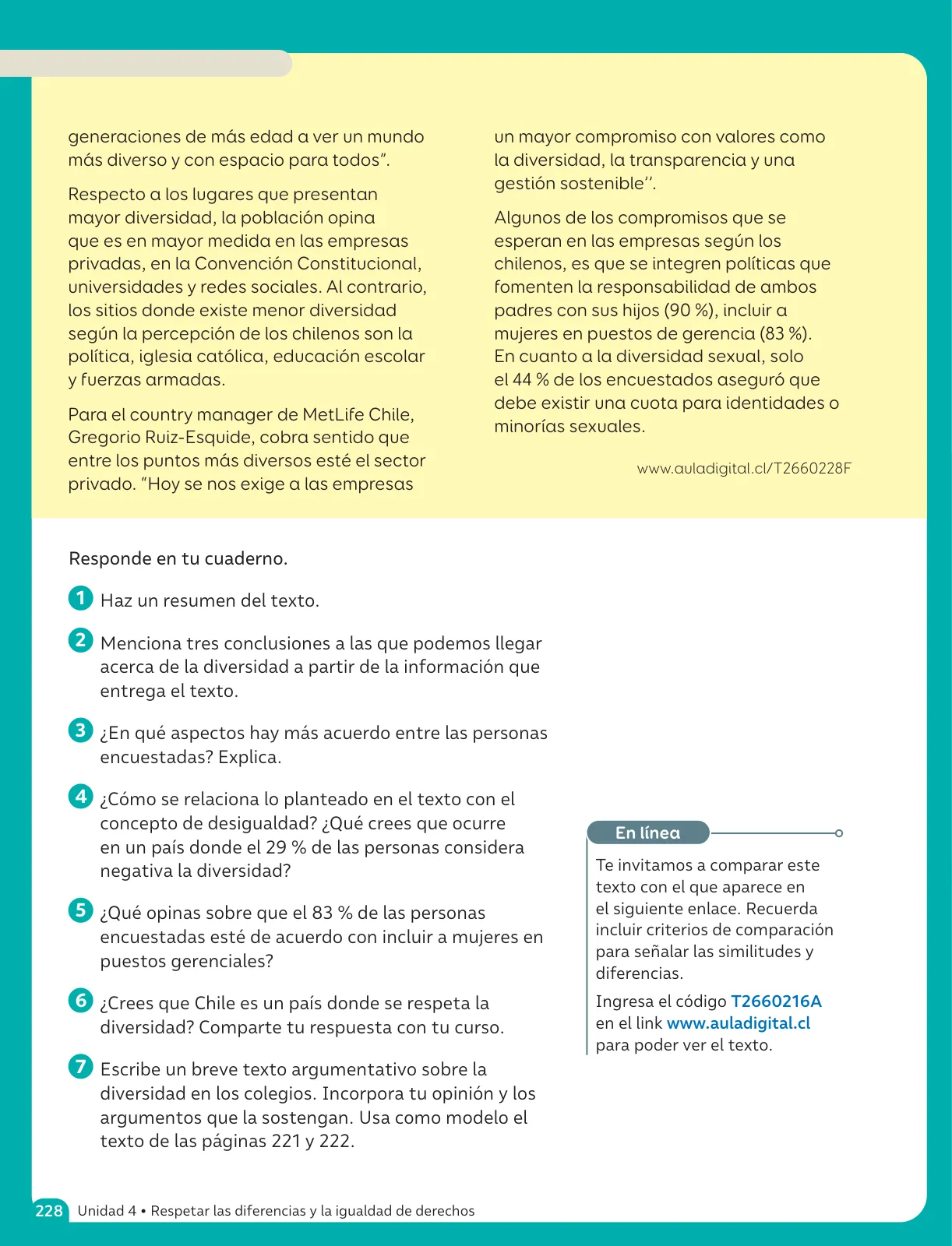 Página 230 de Lenguaje y Comunicación – Sexto Básico | Texto del Estudiante MINEDUC – Descargar PDF · 2024