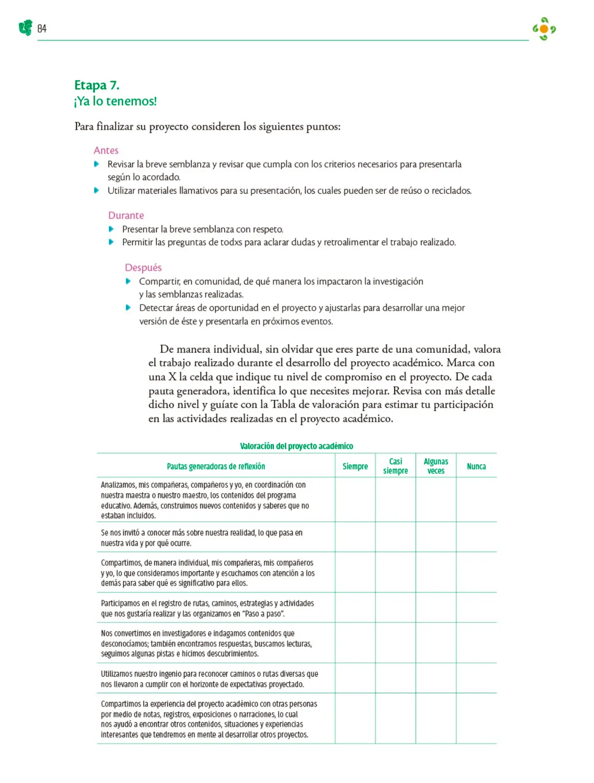 Página 85 de Colección Ximhai. Nuestro libro de Proyectos. Tomo III. Libro de Educación Telesecundaria Grado 1° Ciclo Escolar 2025 - 2026