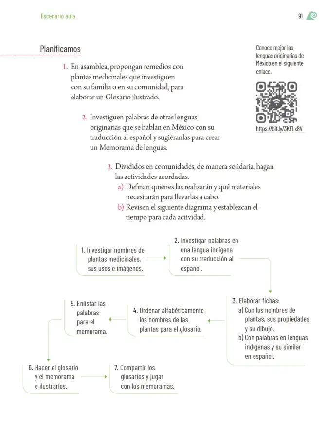 Página 94 de Proyectos de Aula. Libro de Educación Primaria Grado 5° Ciclo Escolar 2025 - 2026